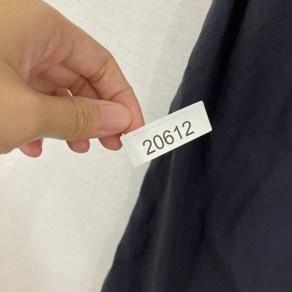 Eileen Fisher size 1X Navy/Black Wide Leg Organic Cotton Crop Pull-on Pants - Picture 9 of 9